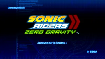 Sonic Riders - Zero Gravity screen shot title